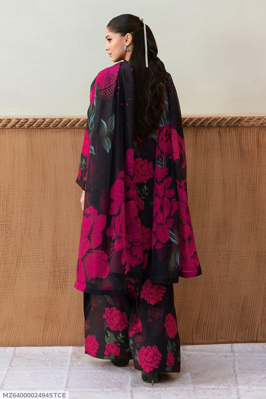 3 Pcs Women's Unstitched Digital Print