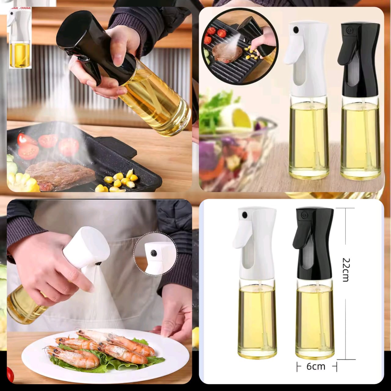 Oil Sprayer bottle for Cooking (200ml)